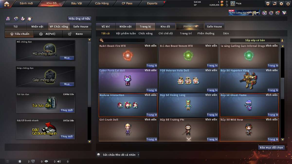 shop acc cf uy tin gia re